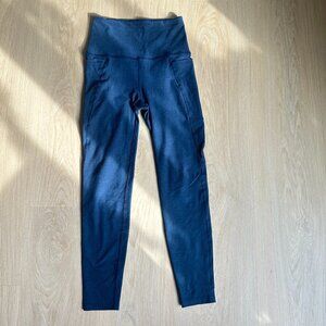 Beyond Yoga Spacedye Out Of Pocket High Waisted Midi Legging - Navy Size Small